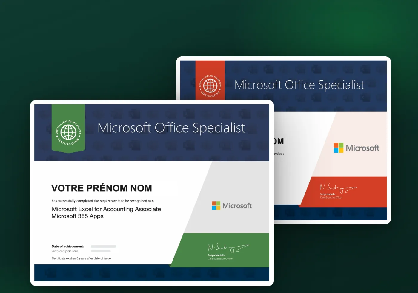 Certificats Microsoft Office Specialist